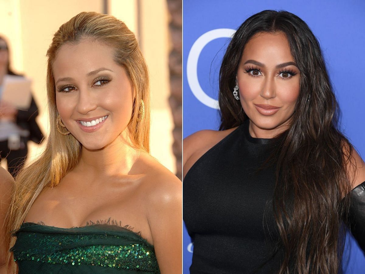 Stills of Adrienne Bailon before (left) and after (right) plastic surgery (Images Via Getty Images)