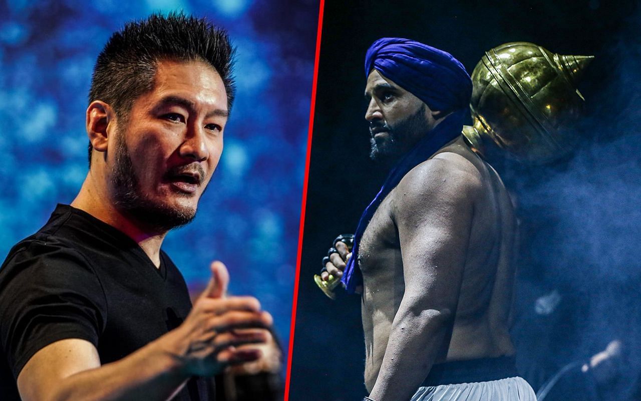 Chatri Sityodtong (L) / Arjan Bhullar (R) -- Photo by ONE Championship