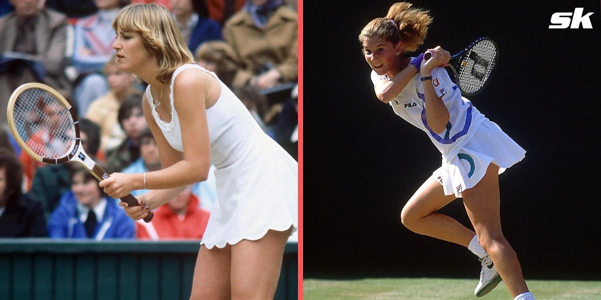Chris Evert and Monica Seles (Left to Right)