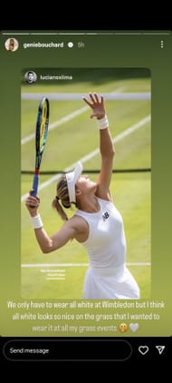 Eugenie Bouchard on Instagram