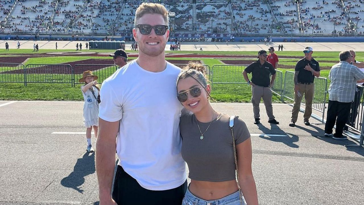 Will Levis and his girlfriend Gia Duddy at the NASCAR Cup Series Ally 400 in Nashville - image vis Instagram/@giaduddy