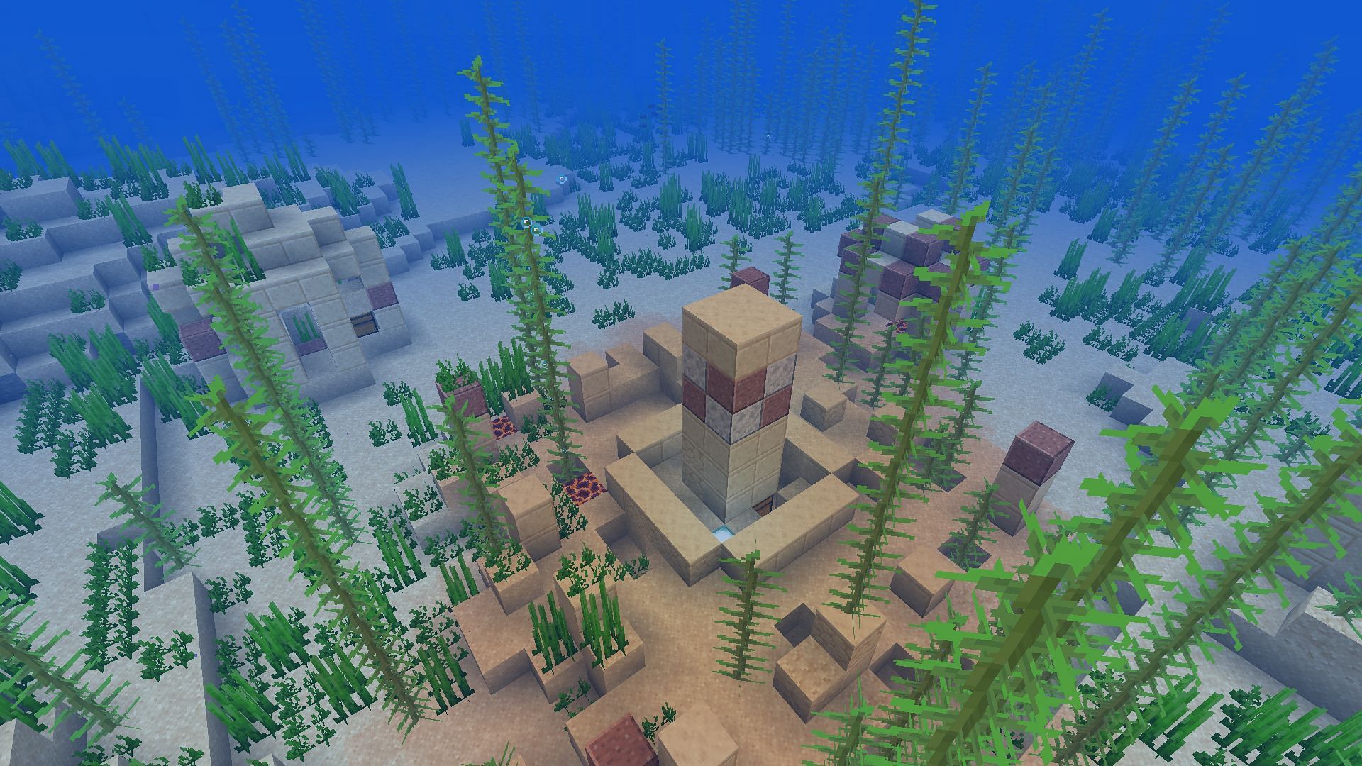 Warm ocean ruins are perfect for finding sniffer eggs in Minecraft 1.20 (Image via Mojang)