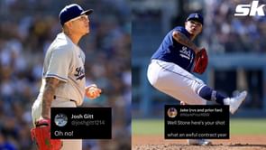 Los Angeles Dodgers fans react to report that Julio Urias won't start on Sunday after feeling discomfort in hamstring: "What an awful contract year"