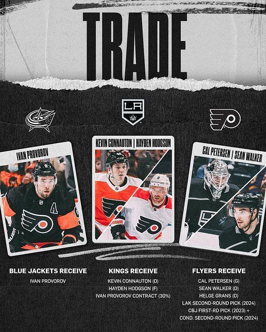 It looks like Ivan Provorov is heading to the @bluejacketsnhl in a  three-way trade… thoughts? 🤔👇