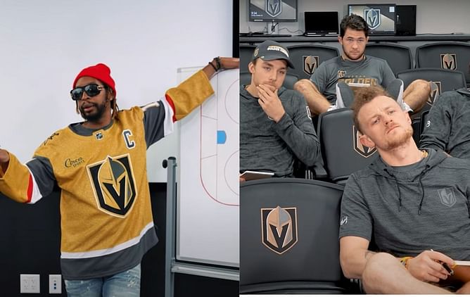WATCH: When Lil Jon drew up plays for Vegas Golden Knights players to take a lot of 'Shots'