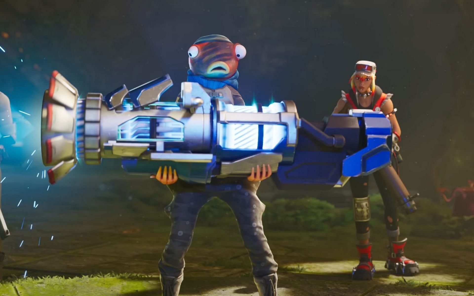 The Cybertron Cannon is very destructive (Image via Epic Games)