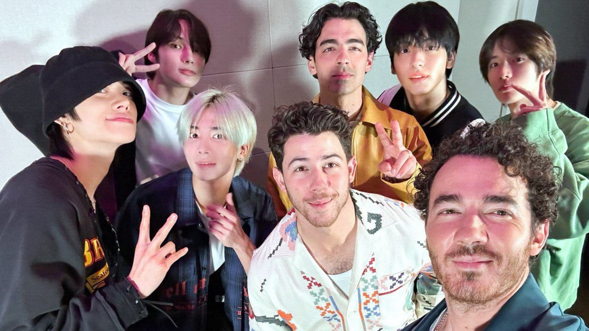 TXT and Jonas Brothers officially announce summer collab, Do It Like That (Image via Twitter/TXT_members)