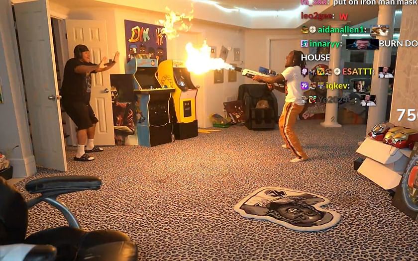 What The Fk Is You Doing Kai Cenat Terrifies His Amp Housemates By Using A Flame Thrower 0601