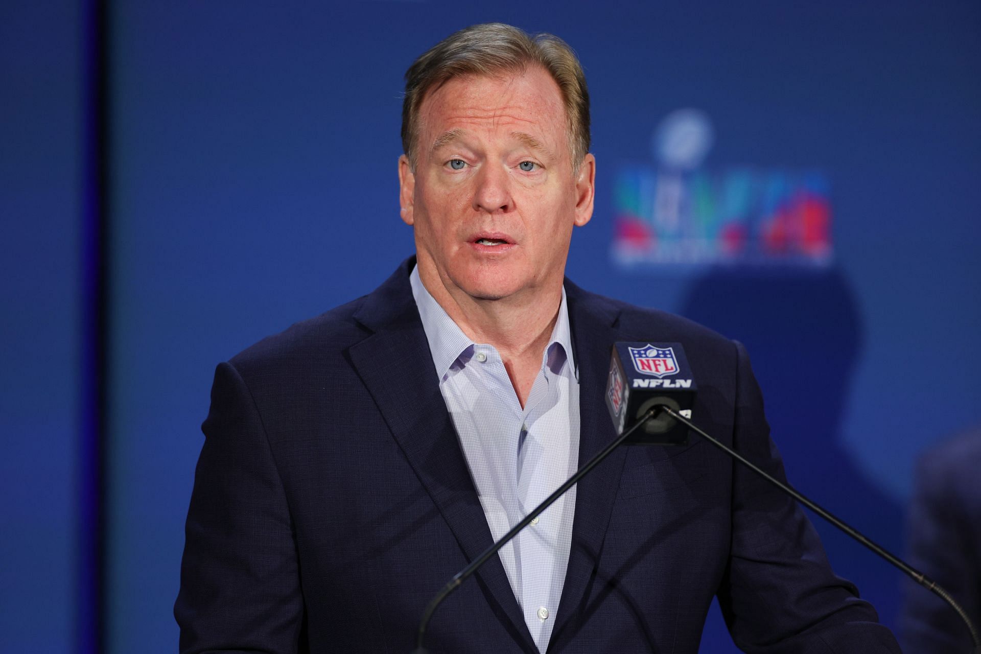 Roger Goodell at Super Bowl LVII - Host Committee Handoff Press Conference