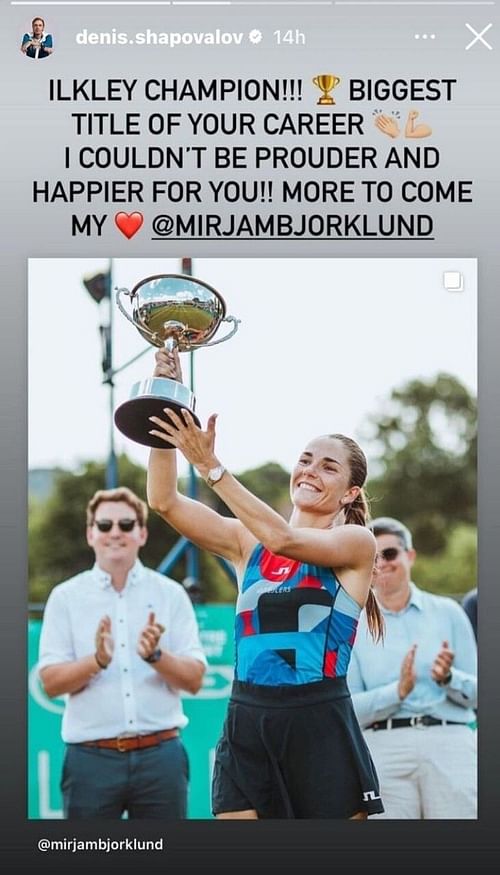 Denis Shapovalov's Instagram Story