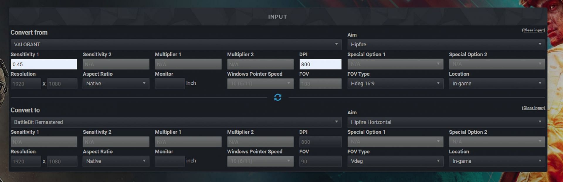 Valorant: How to get Valorant sensitivity in BattleBit