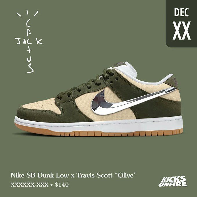 meisje Monopoly Turbulentie Nike SB Dunk Low: Travis Scott x Nike SB Dunk Low “Olive” shoes: Where to  get, price, and more details explored