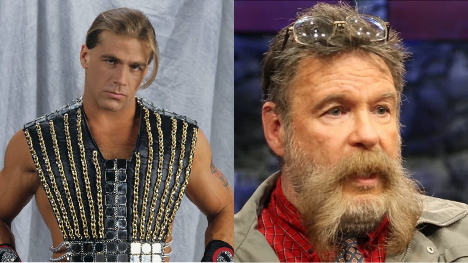 Shawn Michaels (left); Dutch Mantell (right)