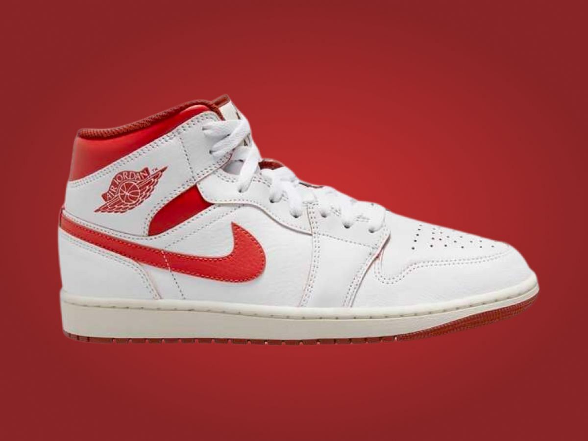 Jordan Brand: Air Jordan 1 Mid “White Dune Red” shoes: Where to get ...