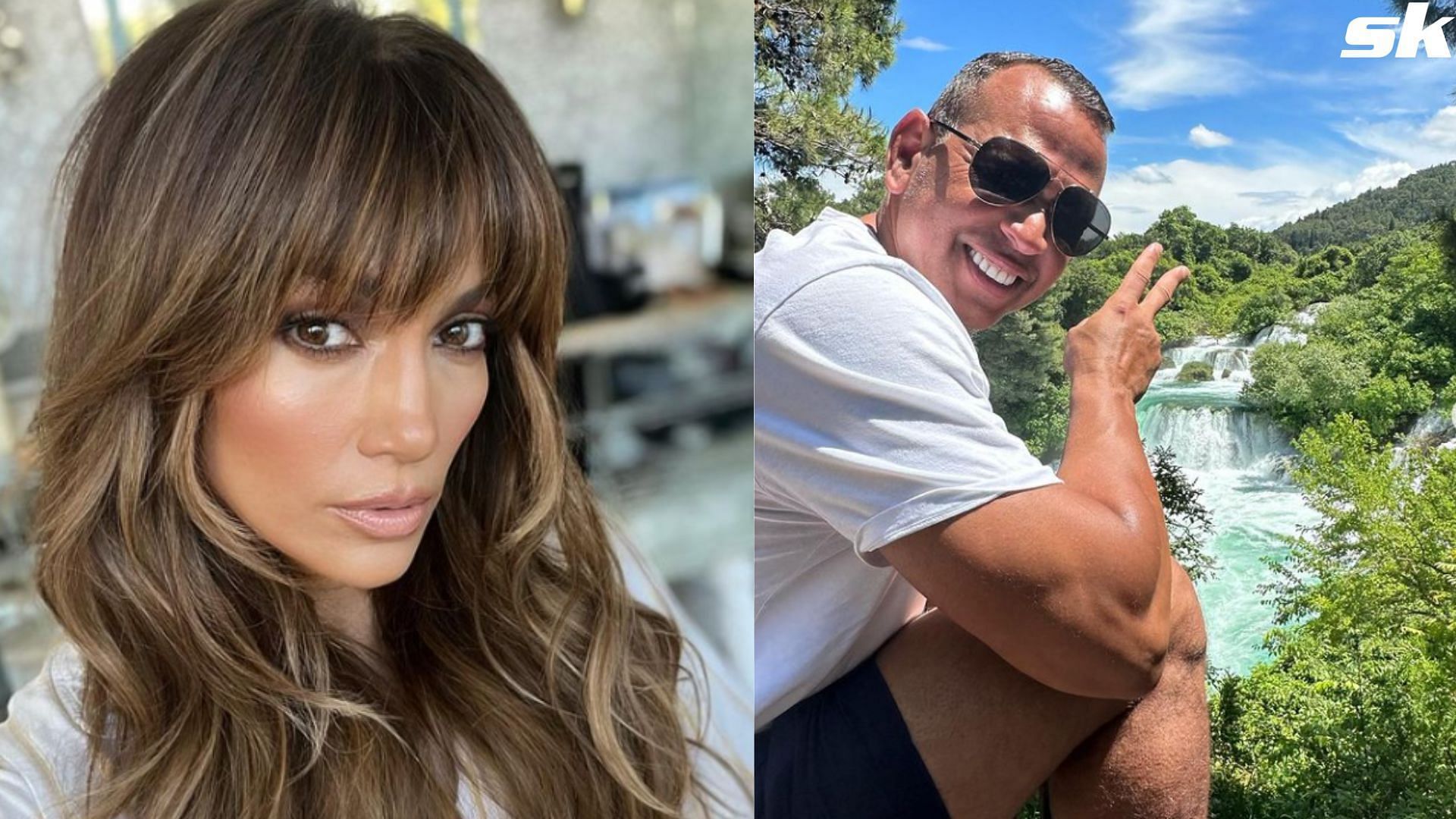 Singer Jennifer Lopez and MLB star Alex Rodriguez