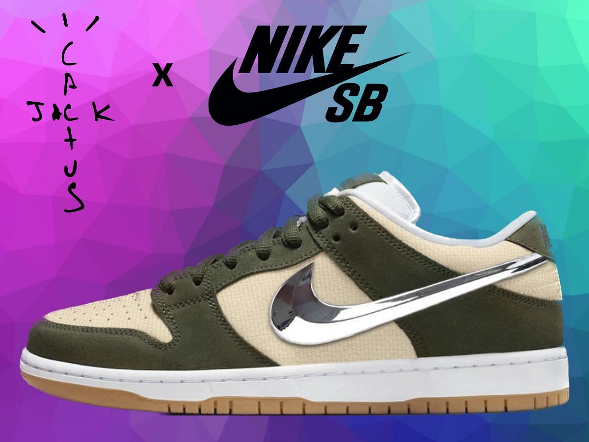 Nike SB Dunk Low: Travis Scott x SB Dunk Low “Olive” shoes: Where to get, price, and more details explored
