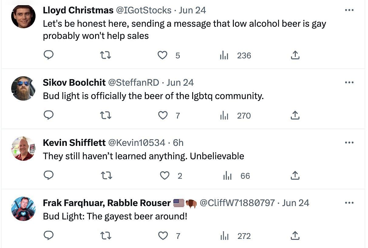 Social media users slammed the beverage brand for sponsoring the Pride event in Toronto. (Image via Twitter)