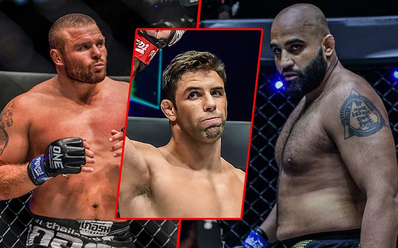 Buchecha (Center) previews Malykhin (Left) versus Bhullar (Right)