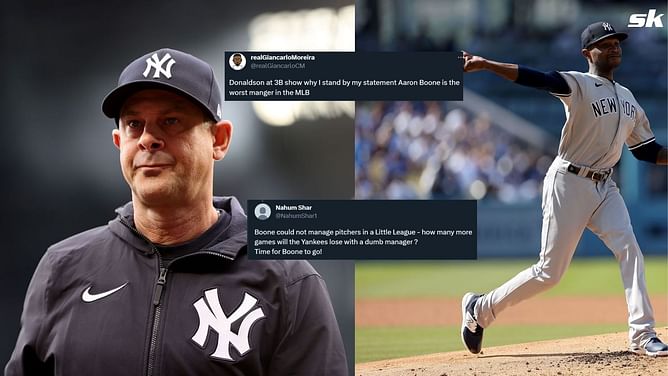 Yankees fans furious at Aaron Boone's tactics as team loses to Red Sox: "Could not manage pitchers in a Little League"