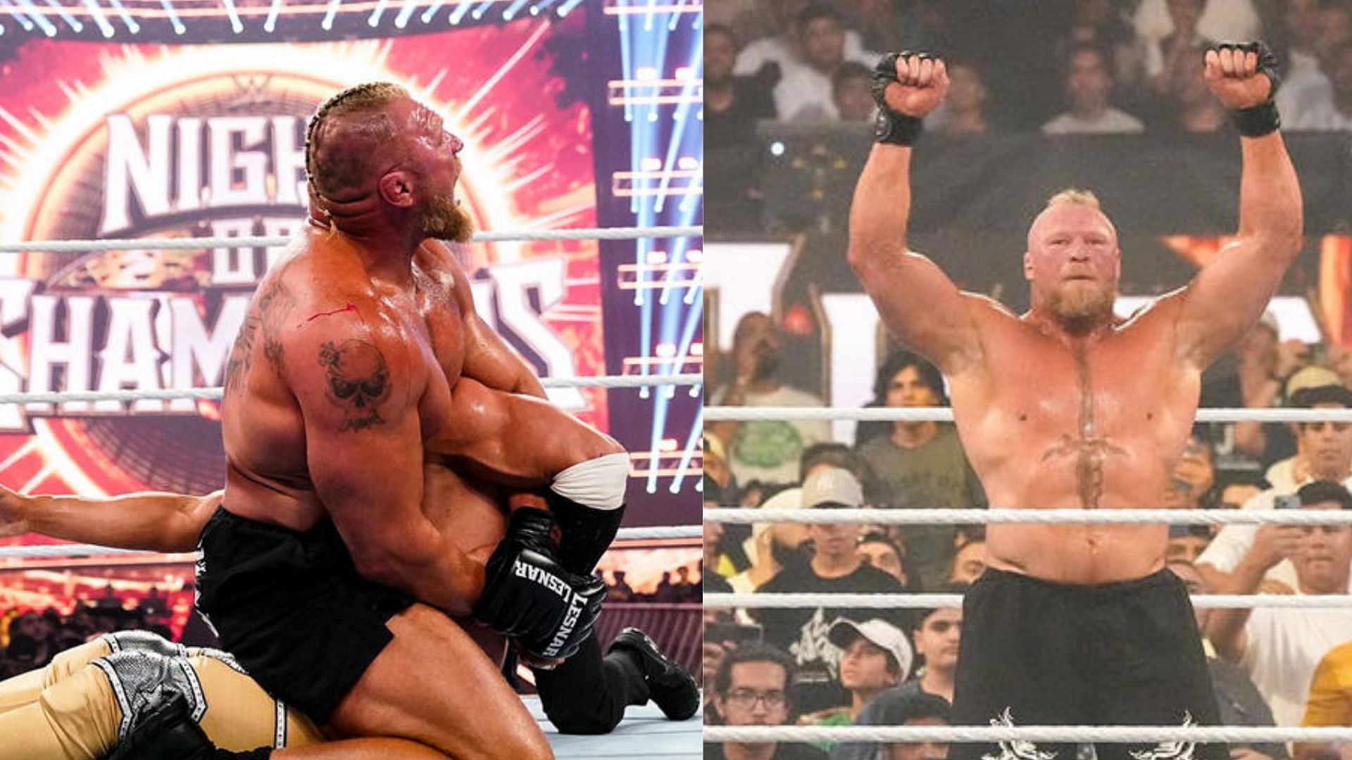 Brock Lesnar had an enormous night at the Saudi Arabian show