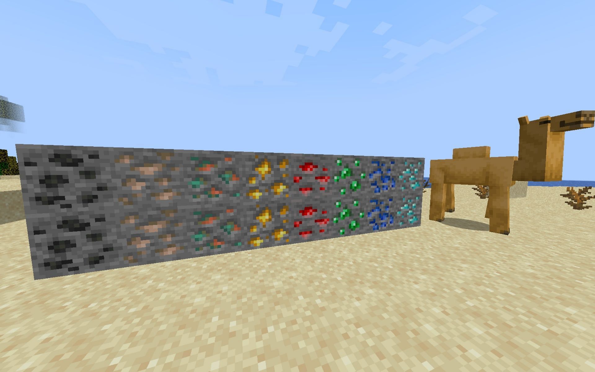 Mine ores to get XP easily (Image via Mojang)