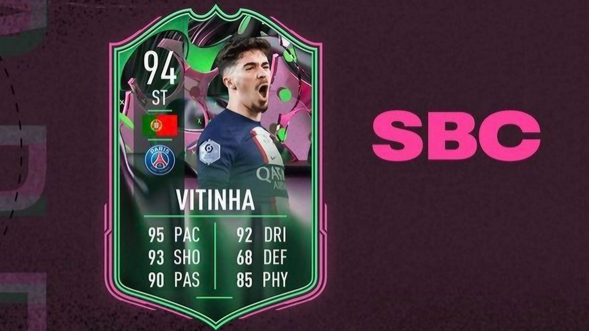 The Vitinha Shapeshifters SBC is now available in FIFA 23 Ultimate Team (Image via EA Sports)