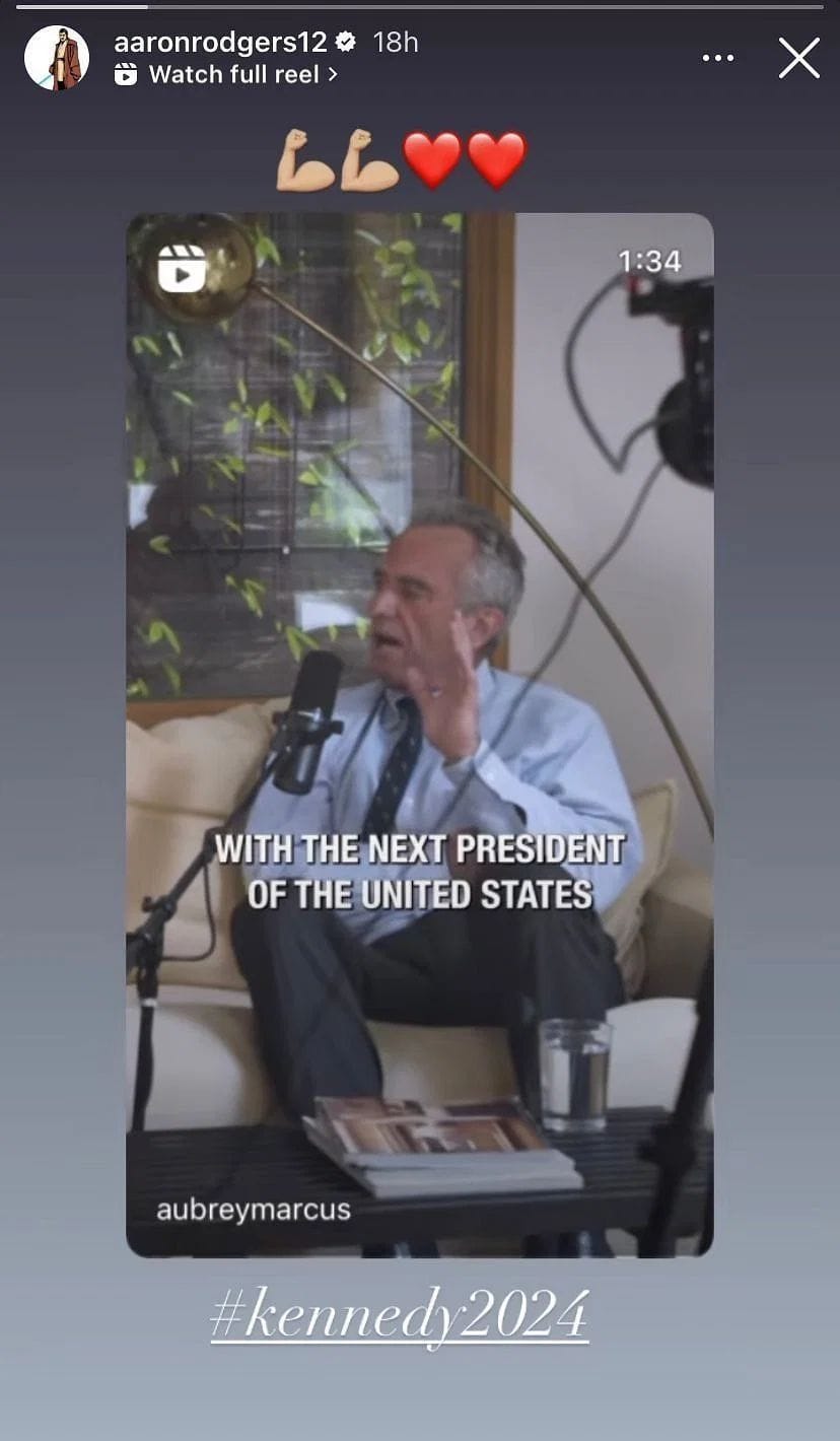 Aaron Rodgers resurrects anti-vax scandal with RFK Jr. message after ...