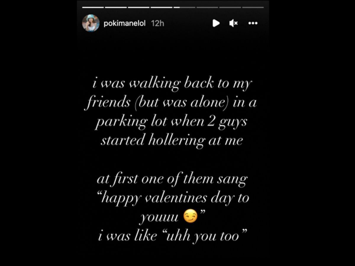 The streamer shared her story (Image via Instagram)