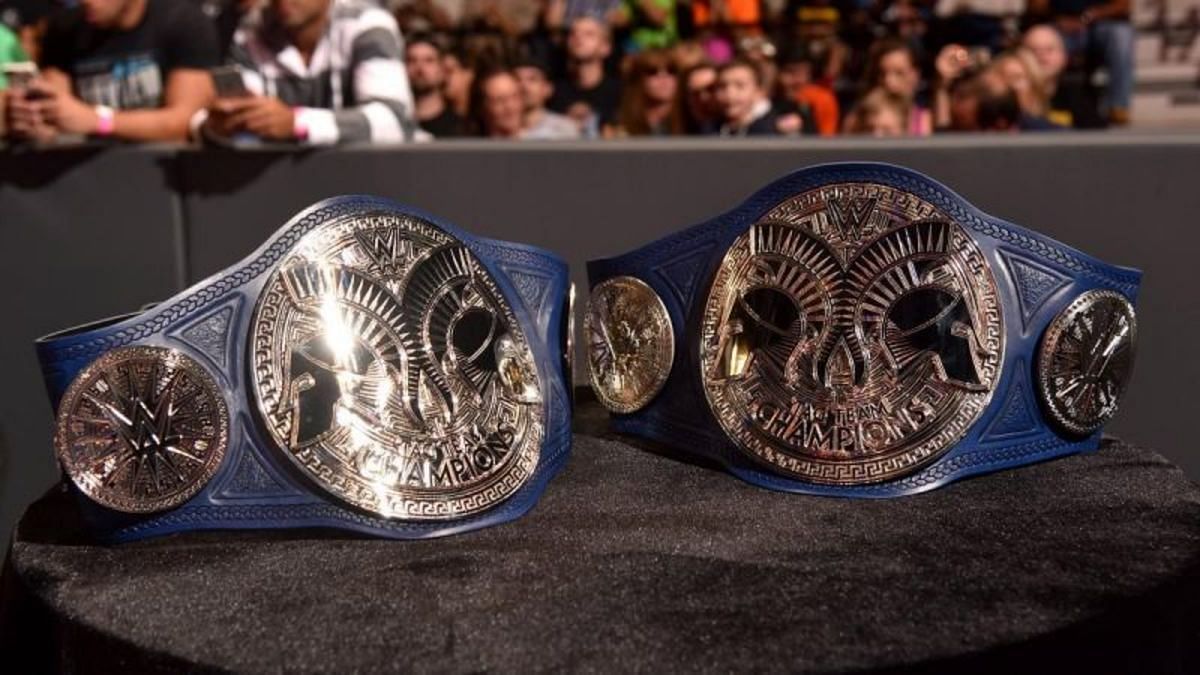 The SmackDown Tag Team Championships.