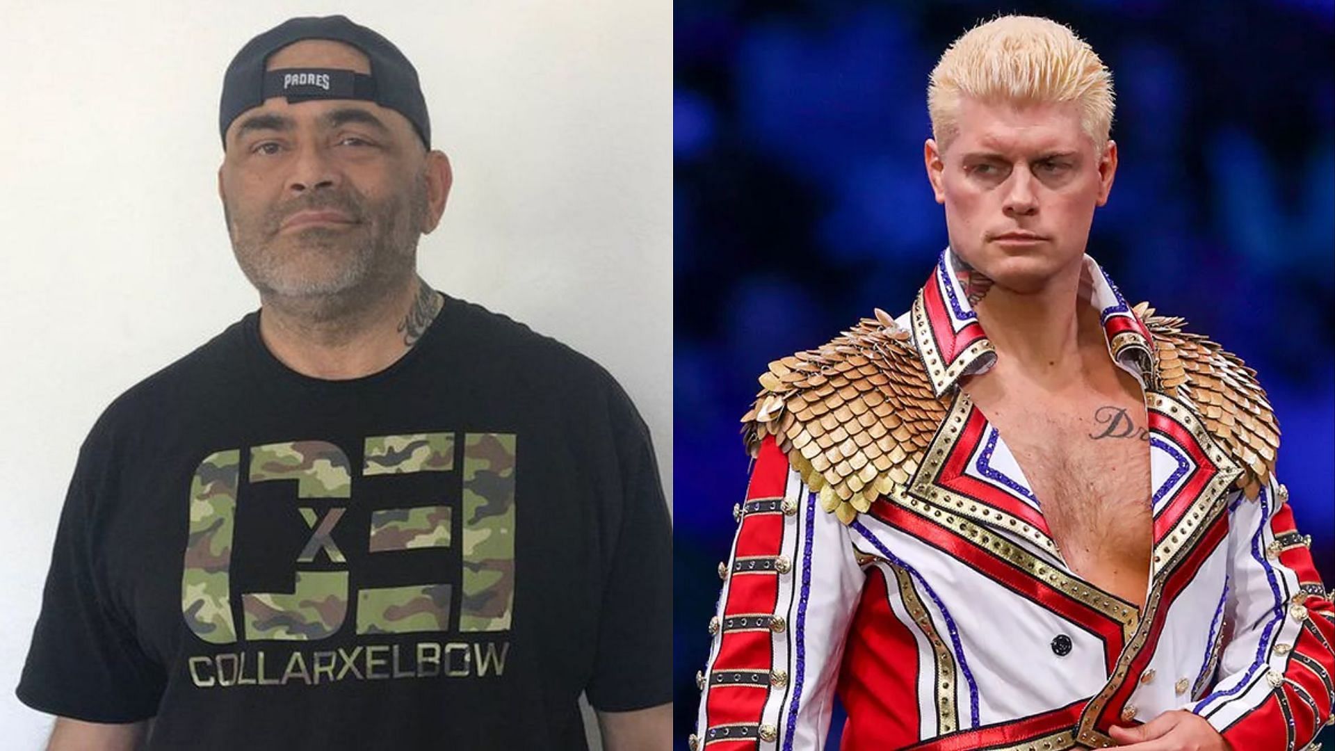 Konnan (left) and Cody Rhodes (right).