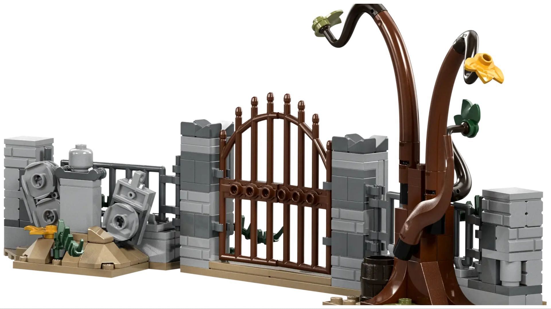 The eerily welcoming gates (Image via lego.com)