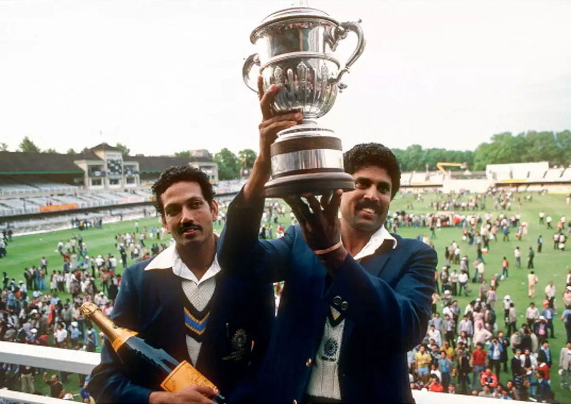 India were the surprise champions at the 1983 World Cup. [P/C: Patrick Eager/Popperfoto via Getty Images]