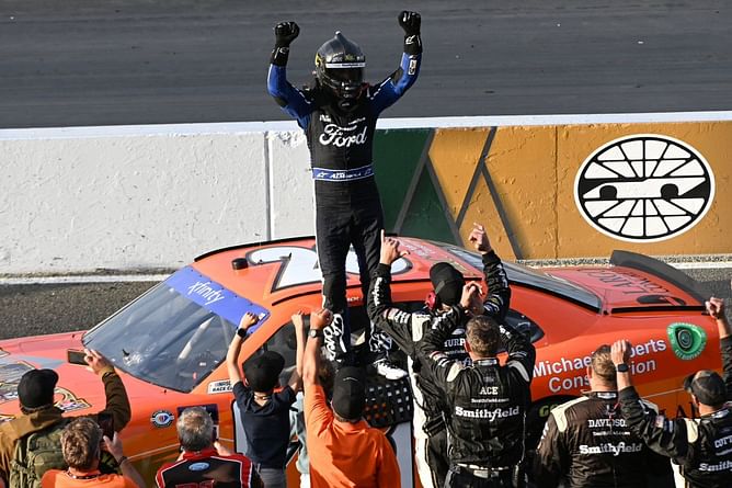 "I don't have words to say": Aric Almirola reacts to winning RSS Racing's first-ever NASCAR race