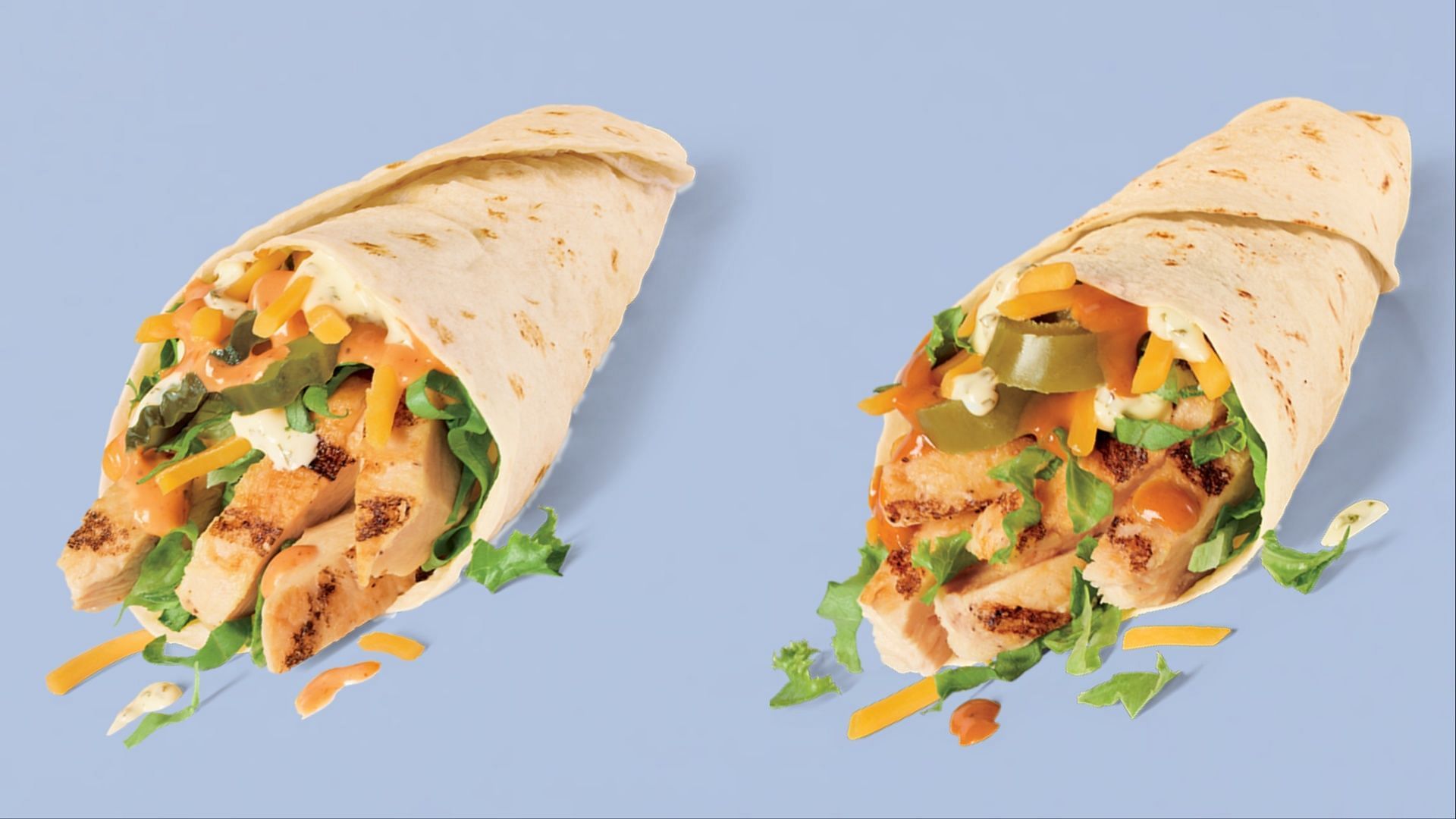 The new Spicy and Classic Grilled Chicken Wraps start at $3 each and can be enjoyed for a limited time (Image via Jack in the Box)