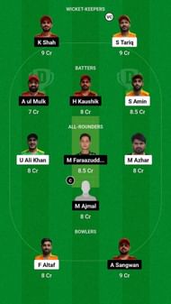ZGS vs AJH Fantasy Suggestion Team 2