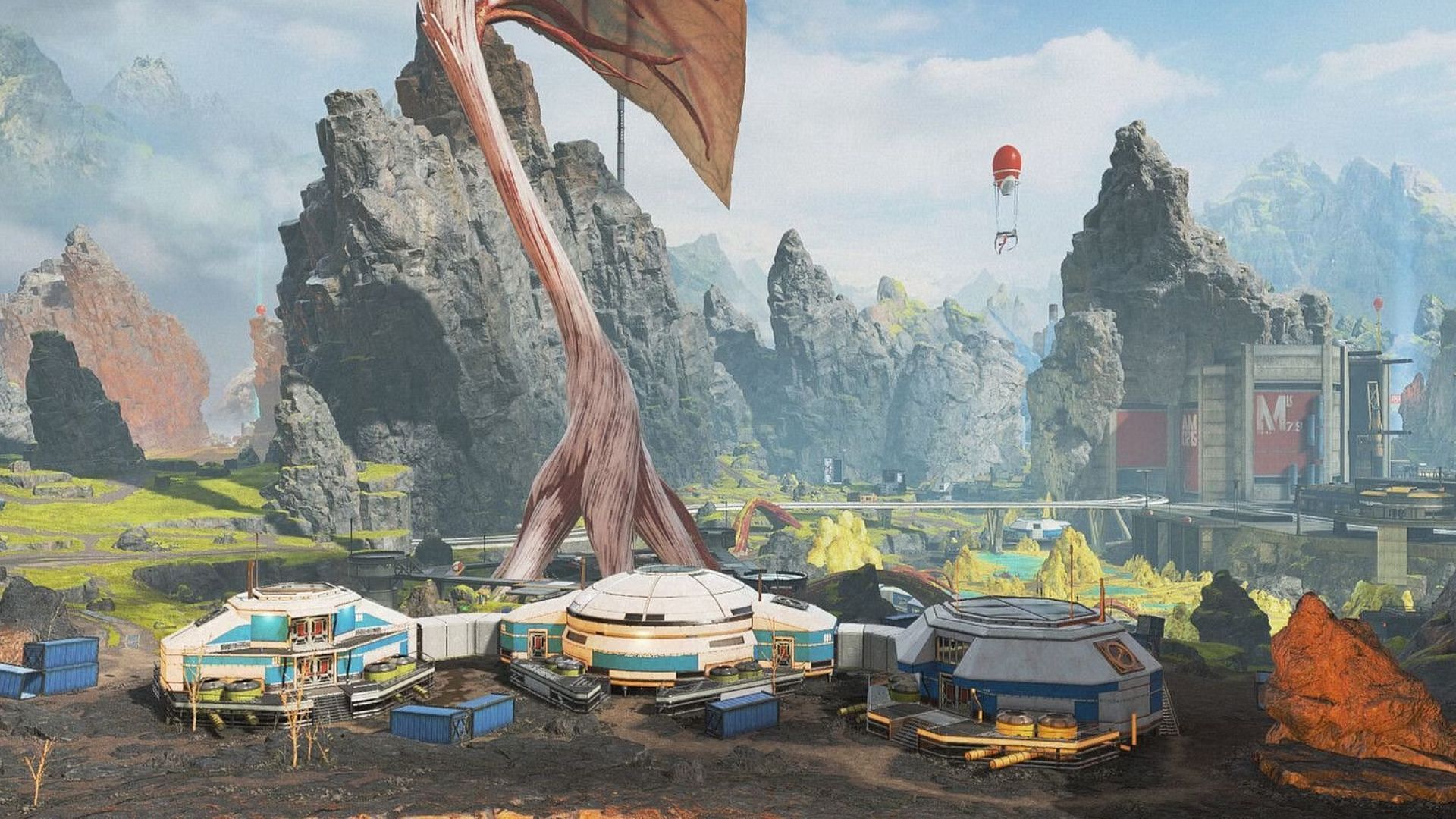 The Tree POI in Apex Legends World&#039;s Edge (image via Respawn Entertainment)