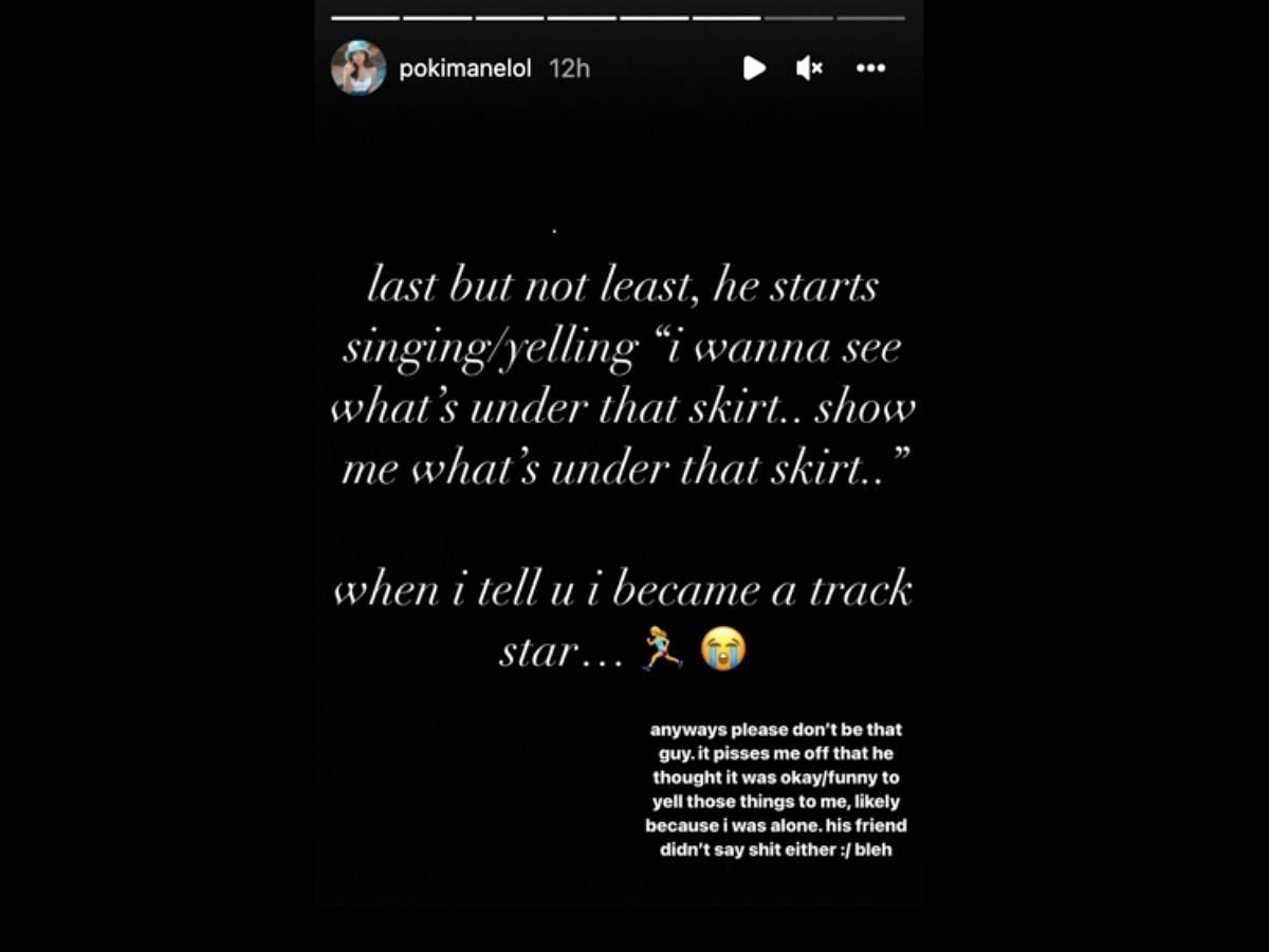 Imane reveals fleeing the area (Image via Instagram)