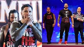 The Usos react to their match against Roman Reigns and Solo Sikoa at WWE Money in the Bank