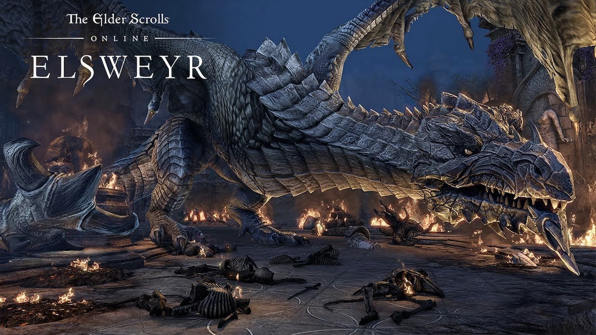 Elsweyr introduces dragons for the first time to ESO (Image via Bethesda)