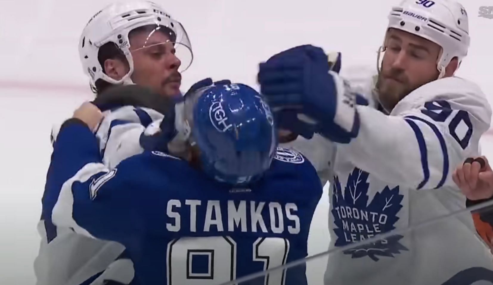 Steve Stamkos scrapped with Leafs forward as payback for hit on Brayden Point