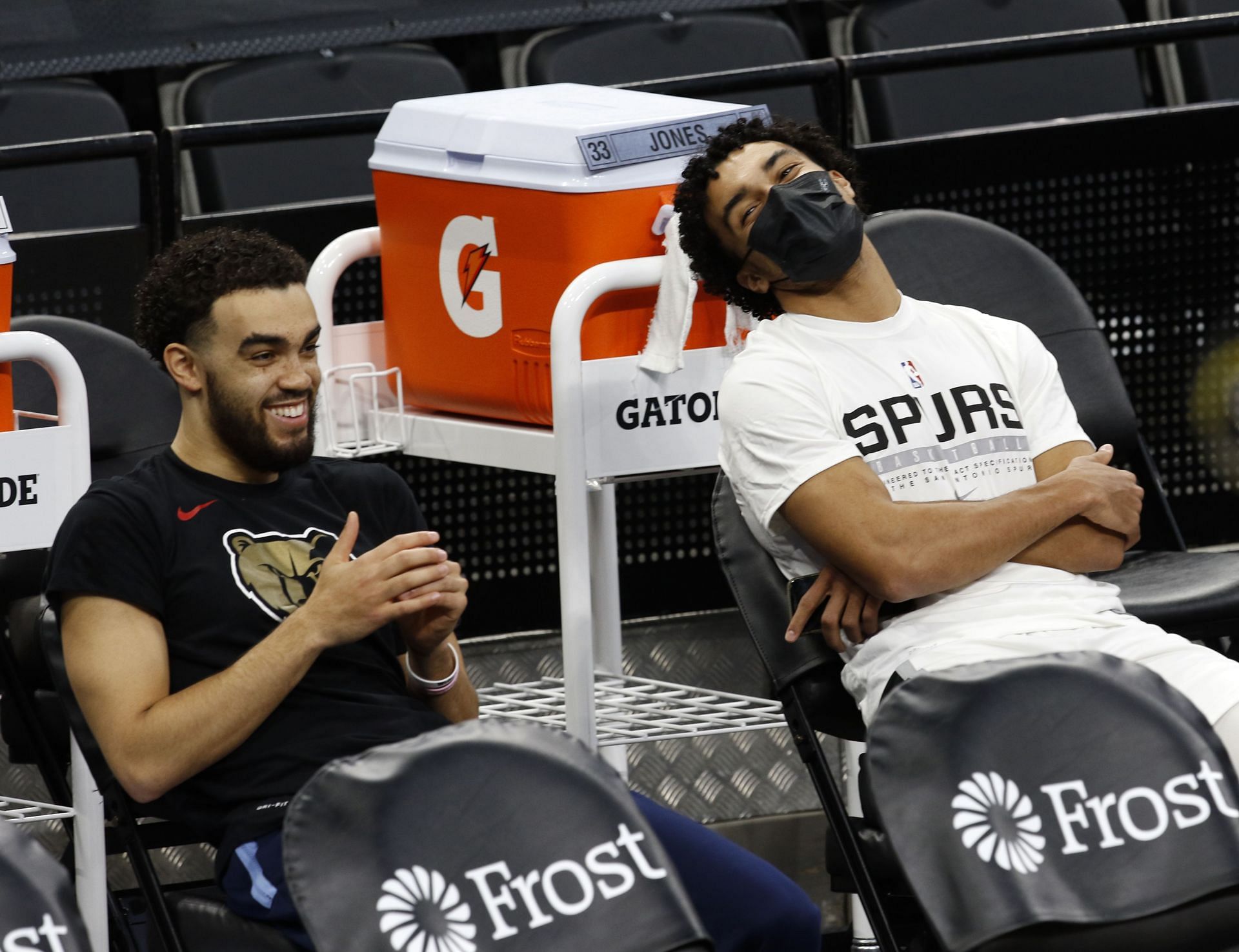 Tyus Jones with his younger brother Tre Jones