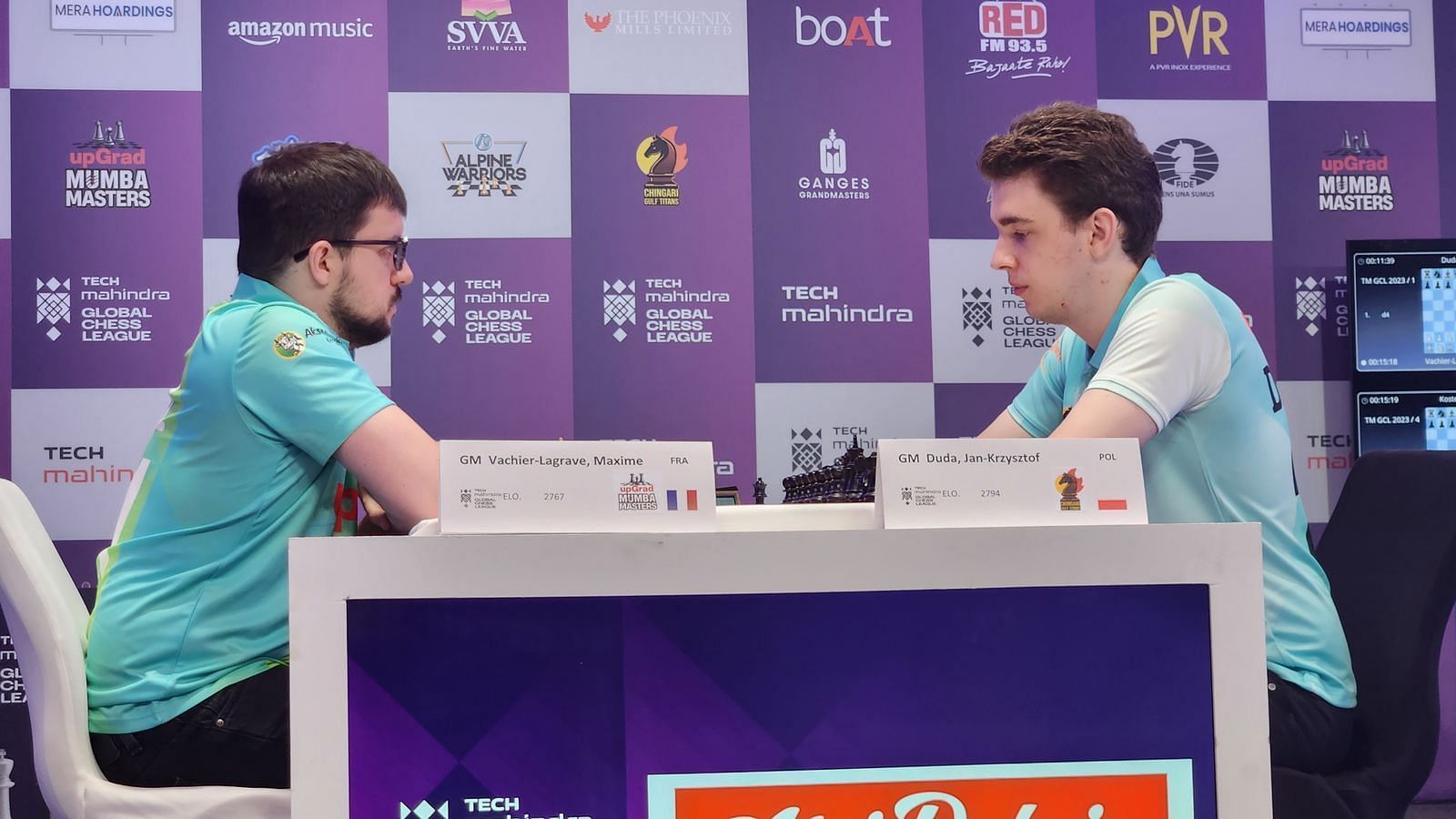 Global Chess League 2023: Results at the end of Day 8