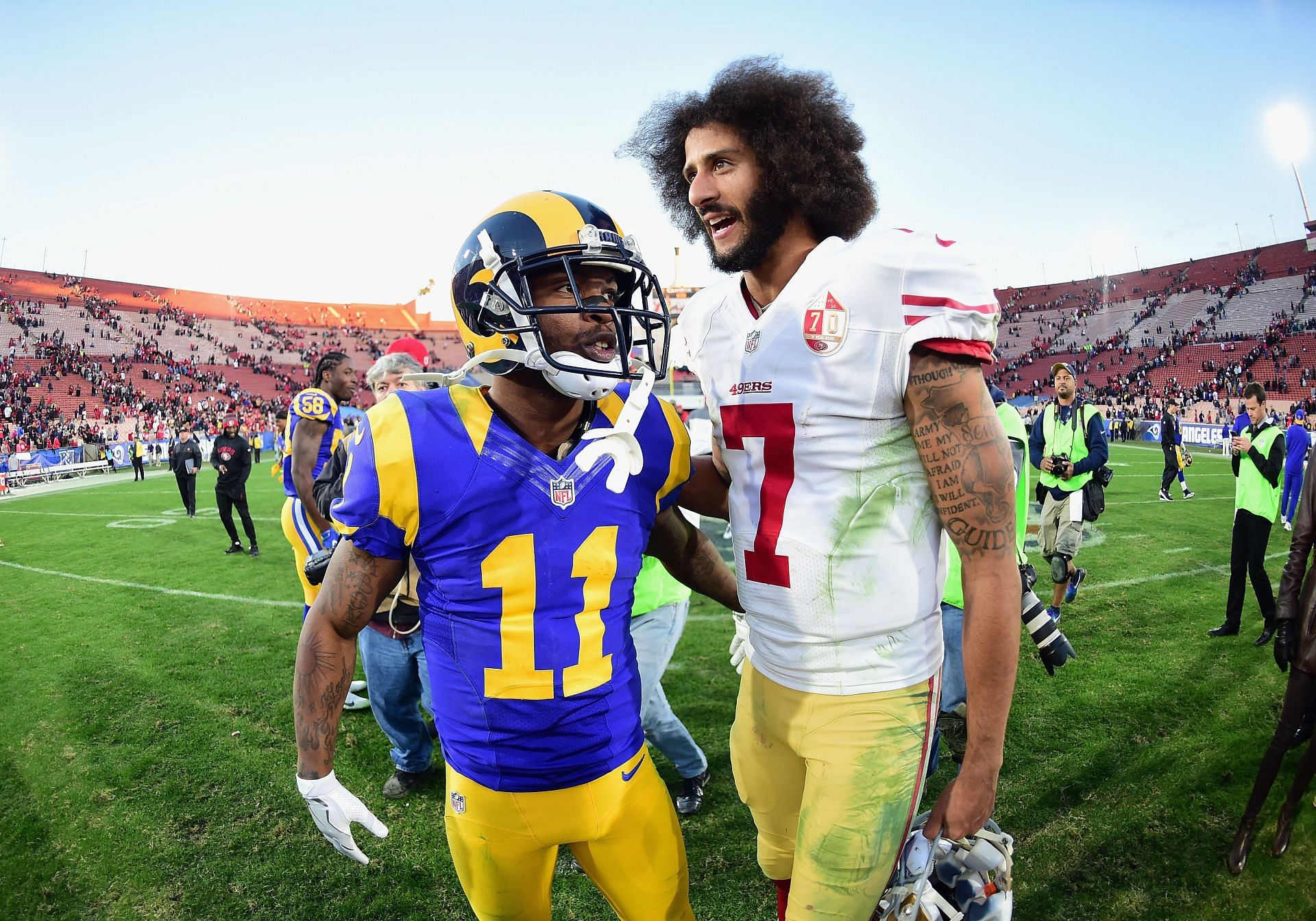 Colin Kaepernick at San Francisco 49ers v Los Angeles Rams