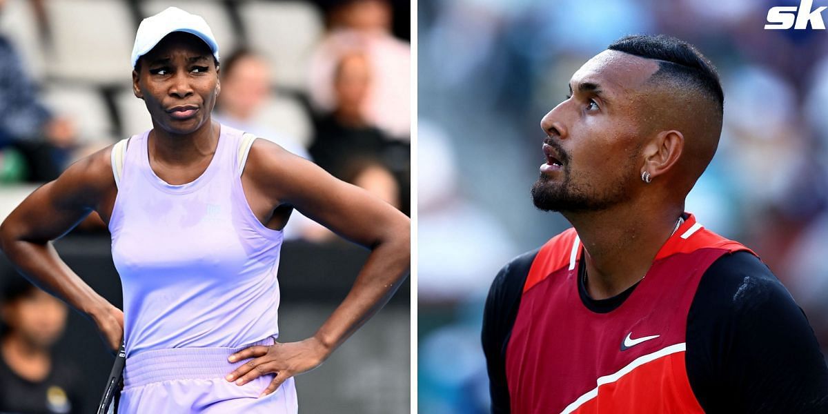 Venus Williams and Nick Kyrgios 