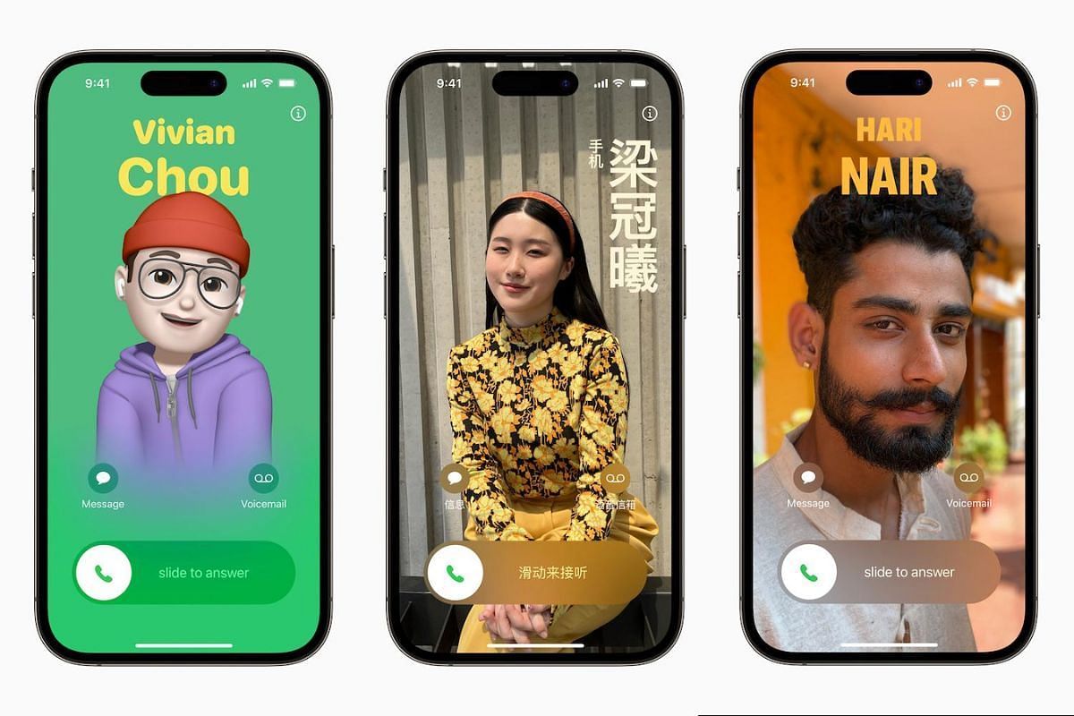 iOS 17 brings personalized contact posters to iPhone XS and above. (Image via Apple)