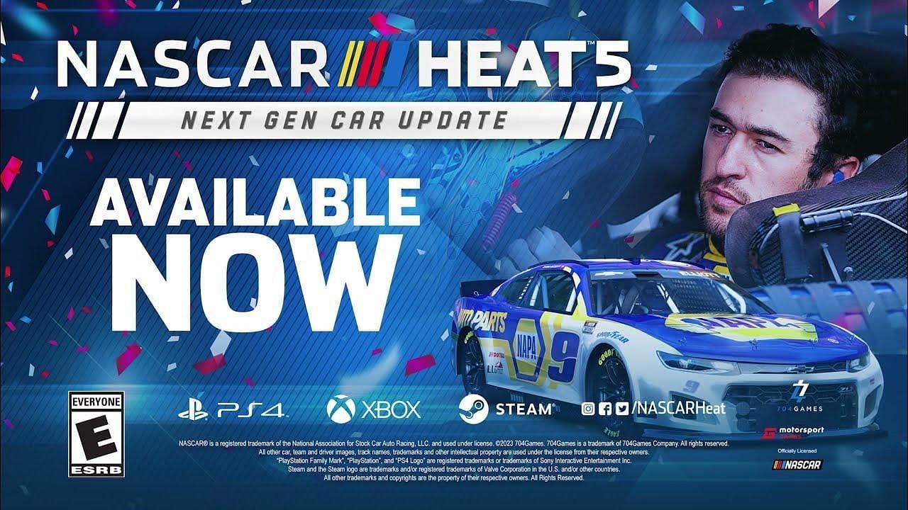 NASCARs Next Gen Cup Car to finally make its long awaited debut in the NASCAR Heat 5 video game