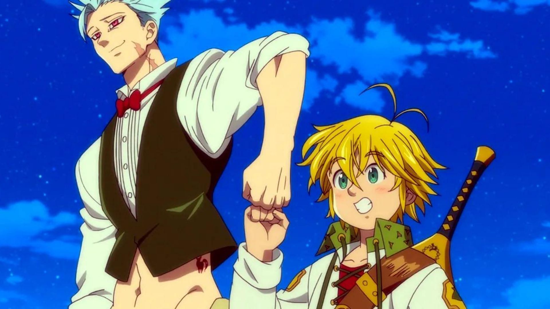 Ban and Meliodas as seen in The Seven Deadly Sins (Image via A-1 Pictures)