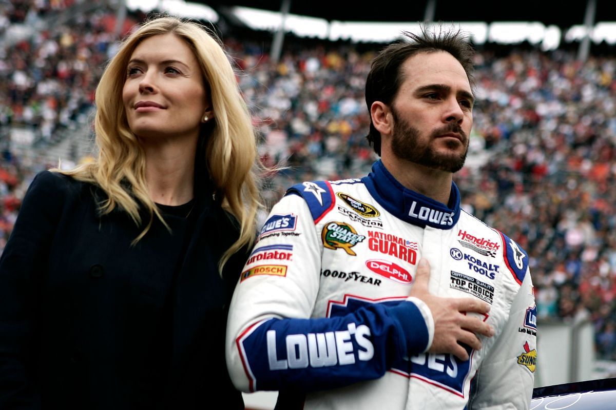 Chandra Janway (L) with Jimmie Johnson (R) Picture credits: FanBuzz