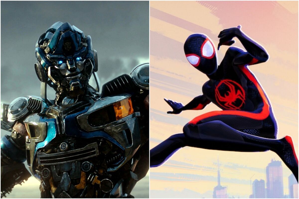 Transformers vs. Spider-Man: Across the Spider-Verse (Image via Paramount/Sony)
