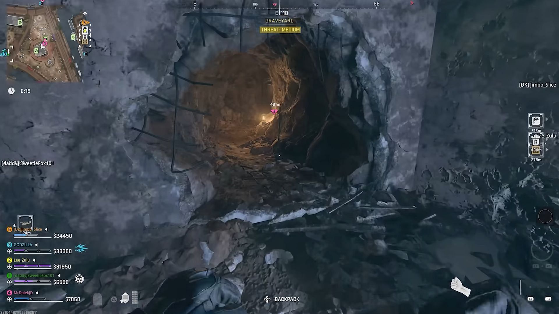 Tunnel under the building (Image via MrDalekJD/YouTube)